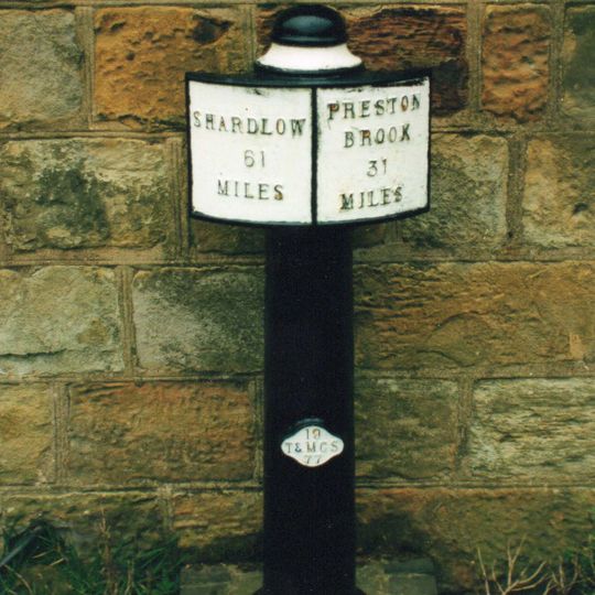 Trent And Mersey Canal Milepost Outside Harecastle Tunnel Portals