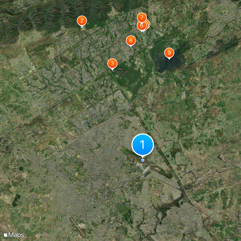 Aeroporto Internazionale Benazir Bhutto Mappa