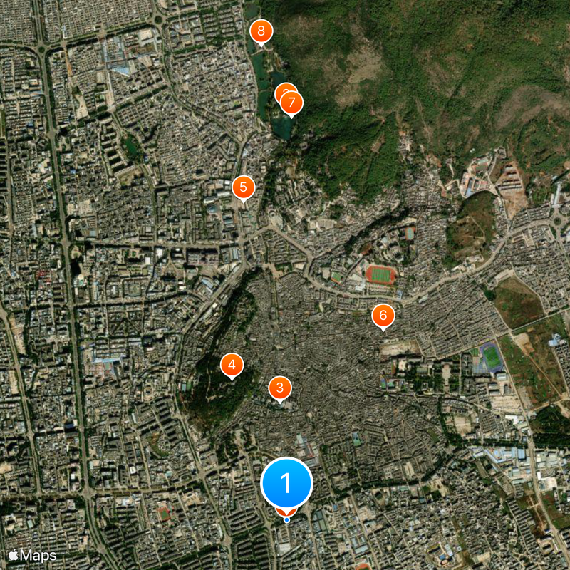 Old Town of Lijiang Map