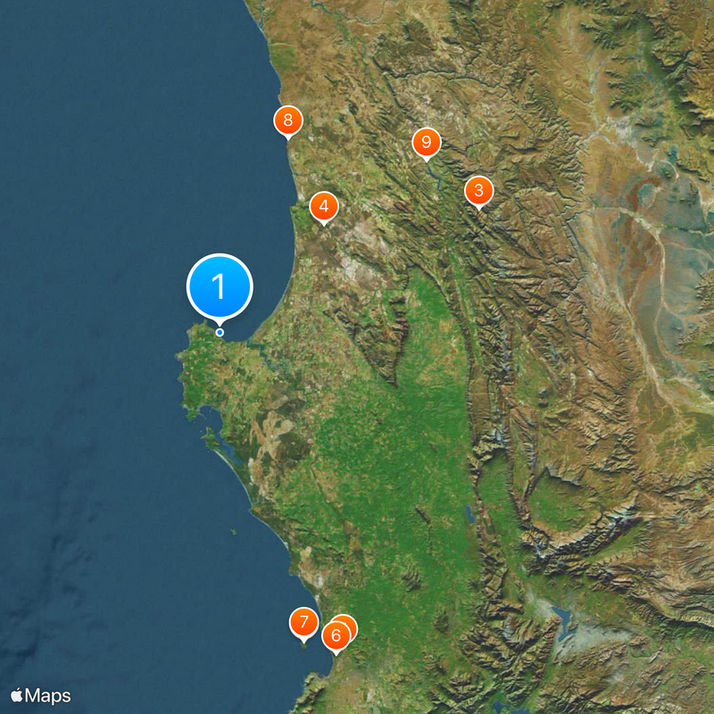 St Helena Bay Map