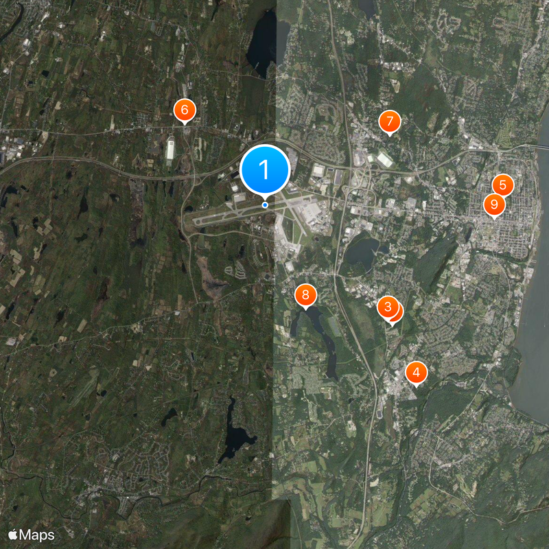 New York Stewart International Airport Map