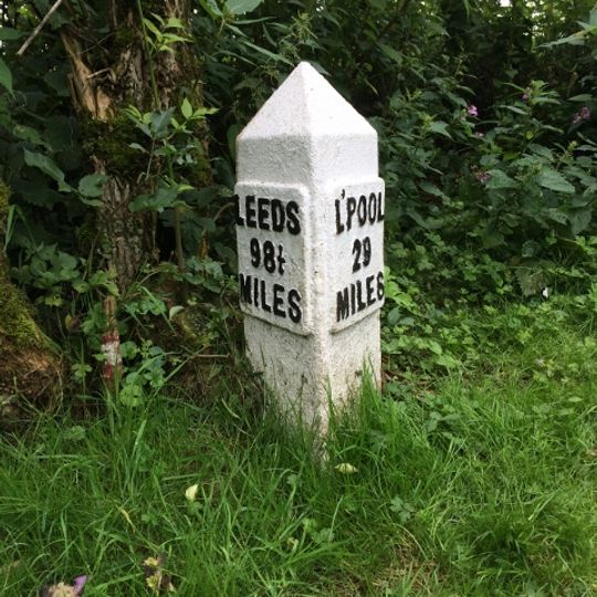 Leeds And Liverpool Canal Milestone Approximately 30 Metres South East Of Hand Lane Bridge