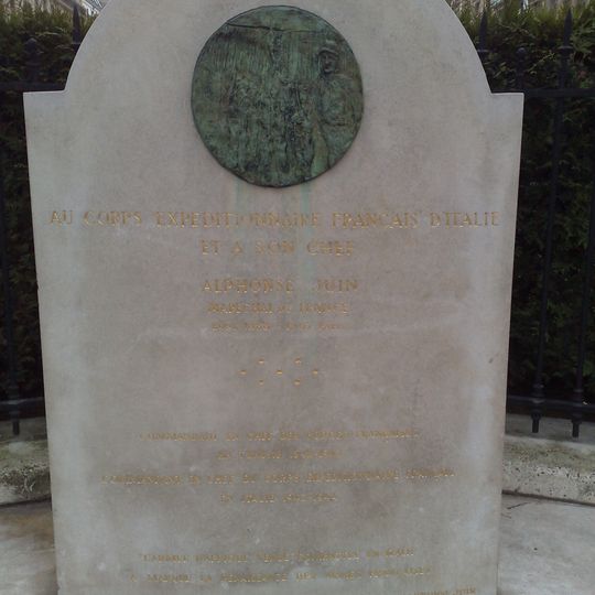 Monument to Maréchal Juin and the Italian Campaign