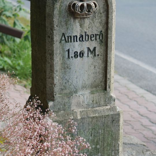 Kgl.-sächs. Postmeilenstein Herold
