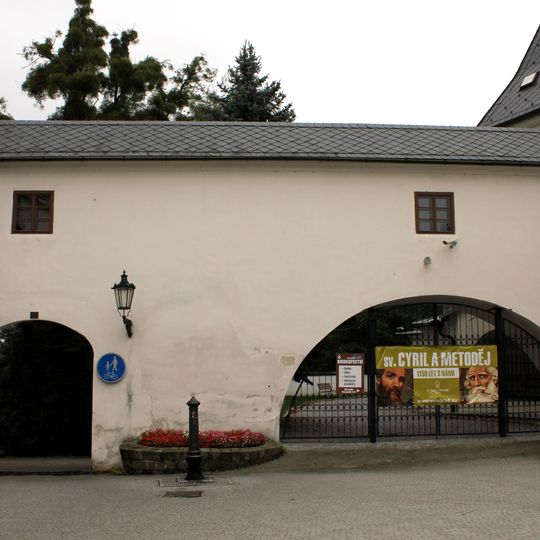 Covered bridge to the Church of Exaltation of the Holy Cross in Fryštát Castle