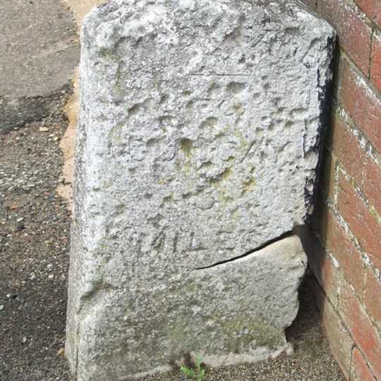 Milestone, by Milestone House, opp. Lockhard Rd