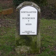 Milestone, Main Road, E of bridleway to Kilsby