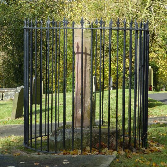 Standing cross in the churchyard of St Thomas Becket Church