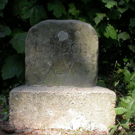 Milestone, High Street; Wadhurst; 20m S jcn B2100 by war memorial