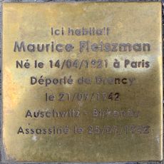 Stolperstein dedicated to Maurice Fleiszman