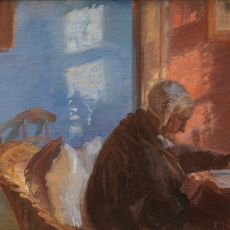 The Artist's Mother Ane Hedvig Brøndum in the Blue Room