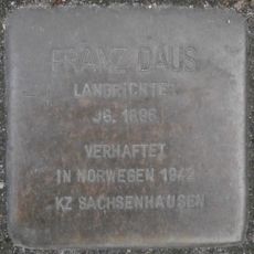 Stolperstein en memoria de Franz Daus