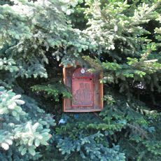 Obrázek na křížové cestě v Dýšině - 10. zastavení