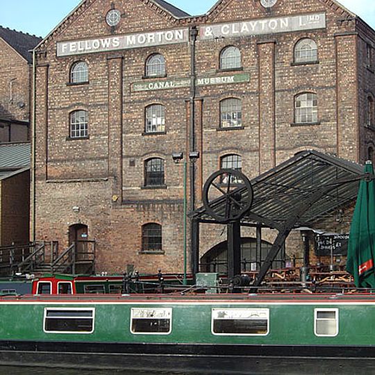 Two Wharf Cranes At Canal Museum