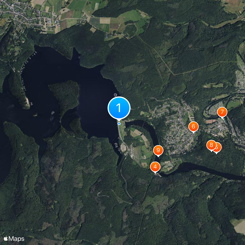 Rur Dam Map