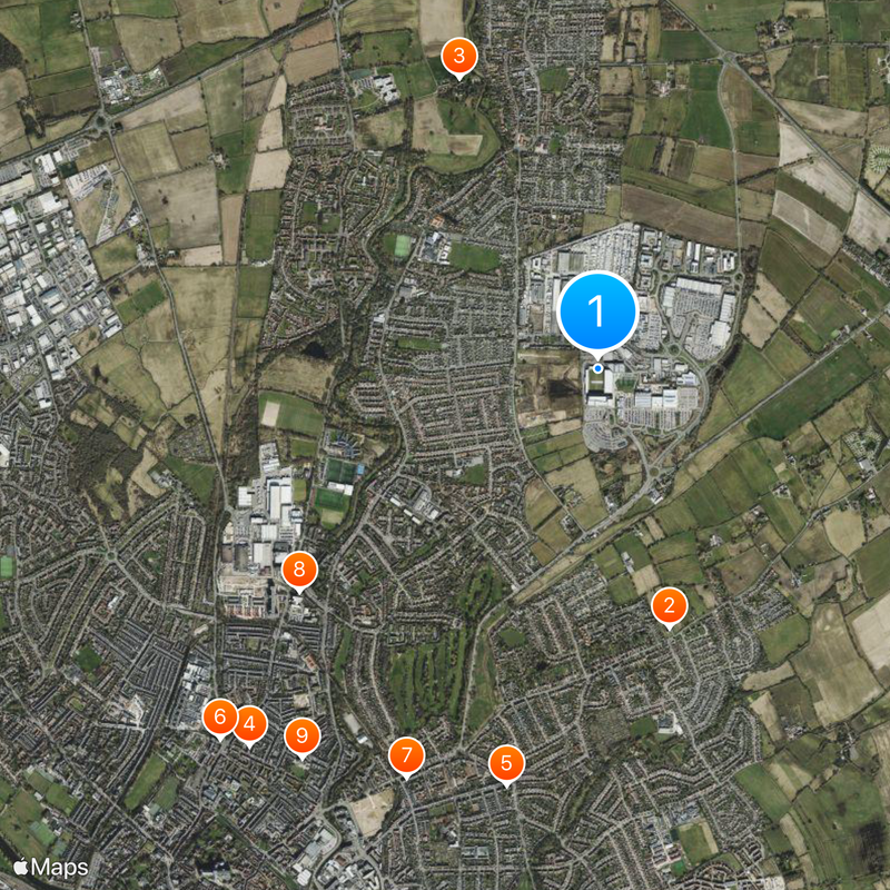 York Community Stadium Map