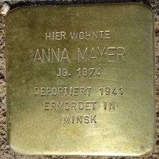 Stolperstein em memória de Anna Mayer