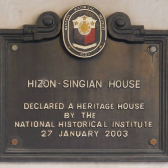 Hizon-Singian House historical marker