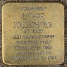 Stolperstein dedicated to Lothar Goldschmidt