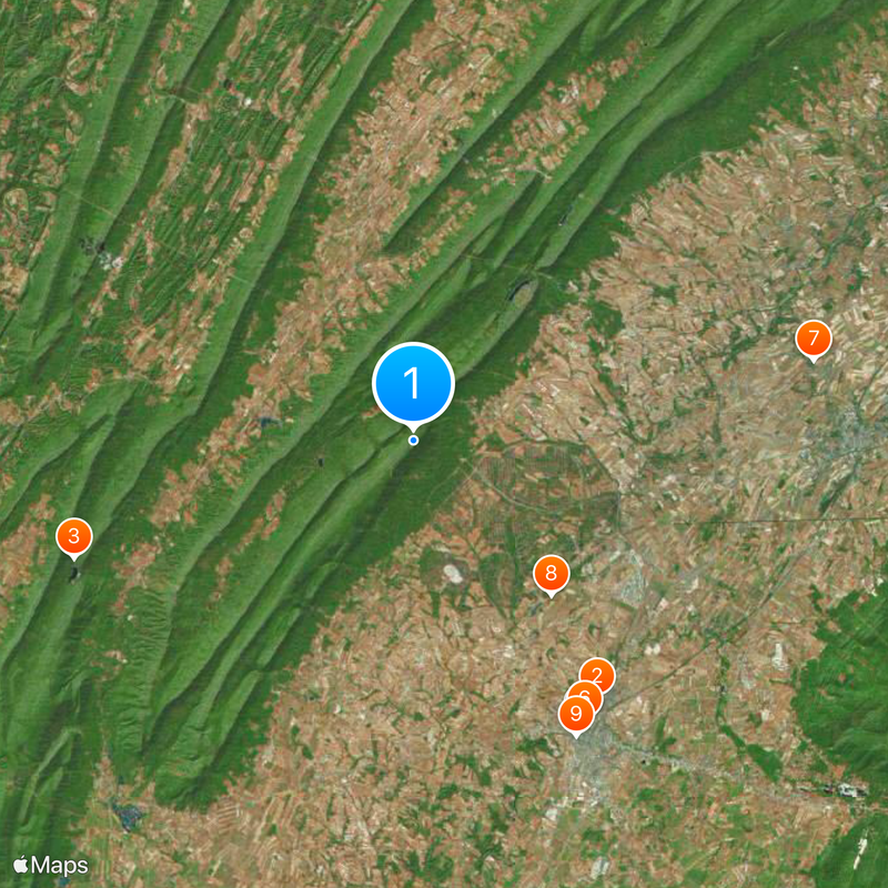 Blue Mountain Map