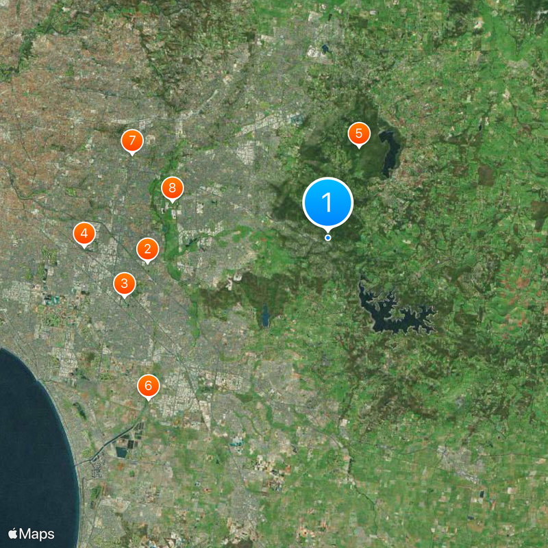 Puffing Billy Railway Map
