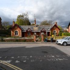 The Almshouses Including Garden Wall And Gate Piers In Front