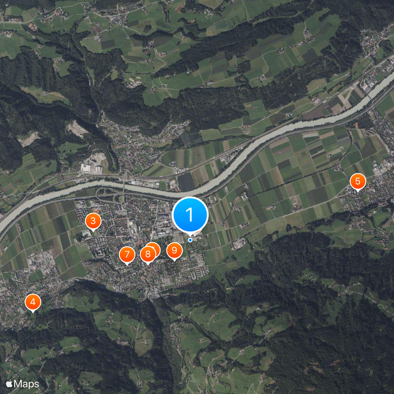 Swarovski Fountain Mapa