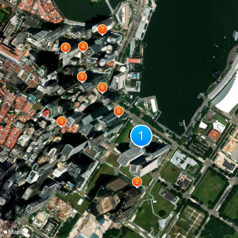 Marina Bay Financial Centre Map