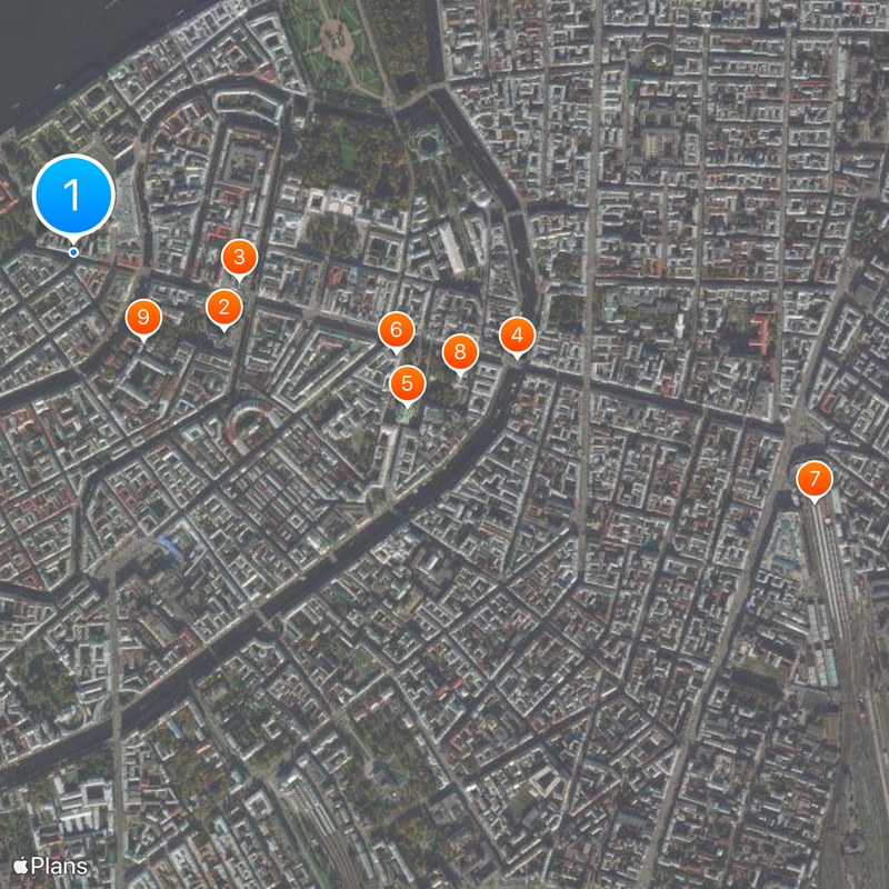 Newski Prospekt Mapa