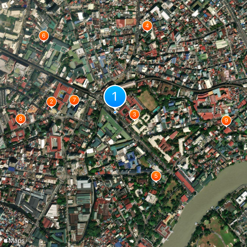 San Beda University Map