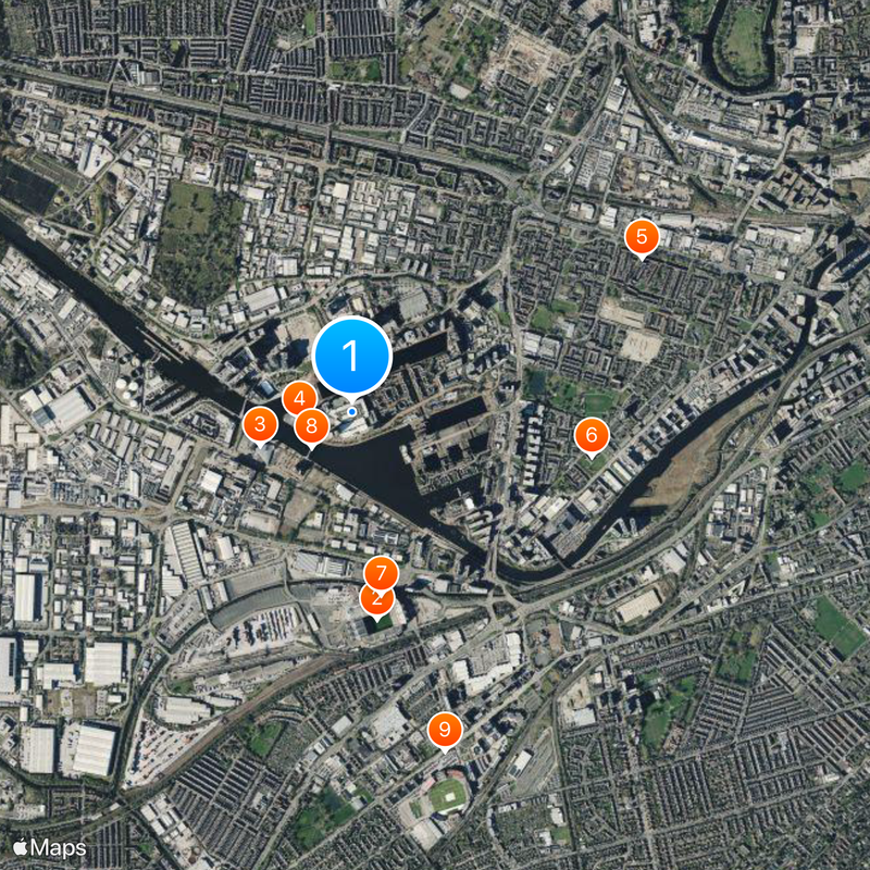 Salford Quays Map