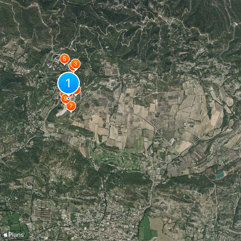 Les Baux-de-Provence Karte