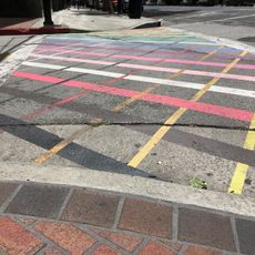 Mural, pedestrian crossing, Work of art