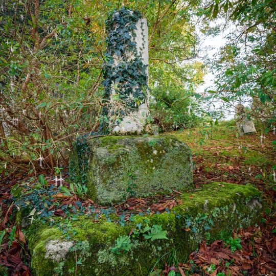 Churchyard cross shaft and base in St Stephen's churchyard, 3m south of the church