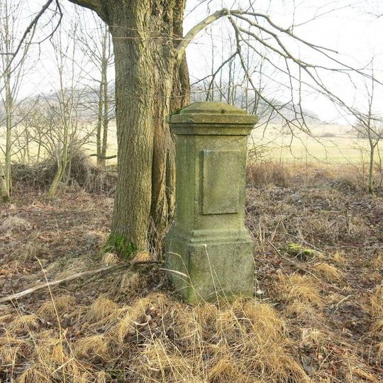 Kříž v remízu u cesty do Malého Šenova