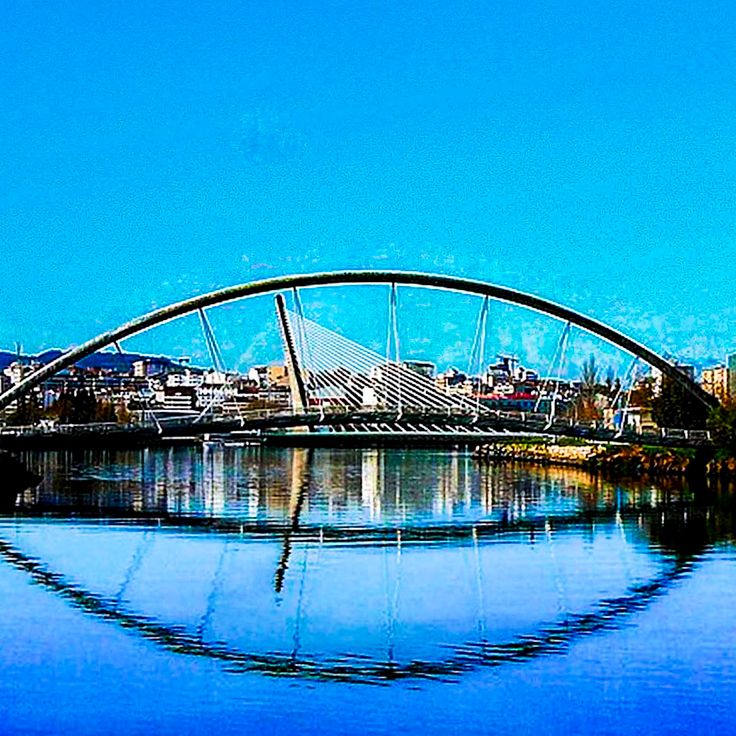 Footbridge over the river