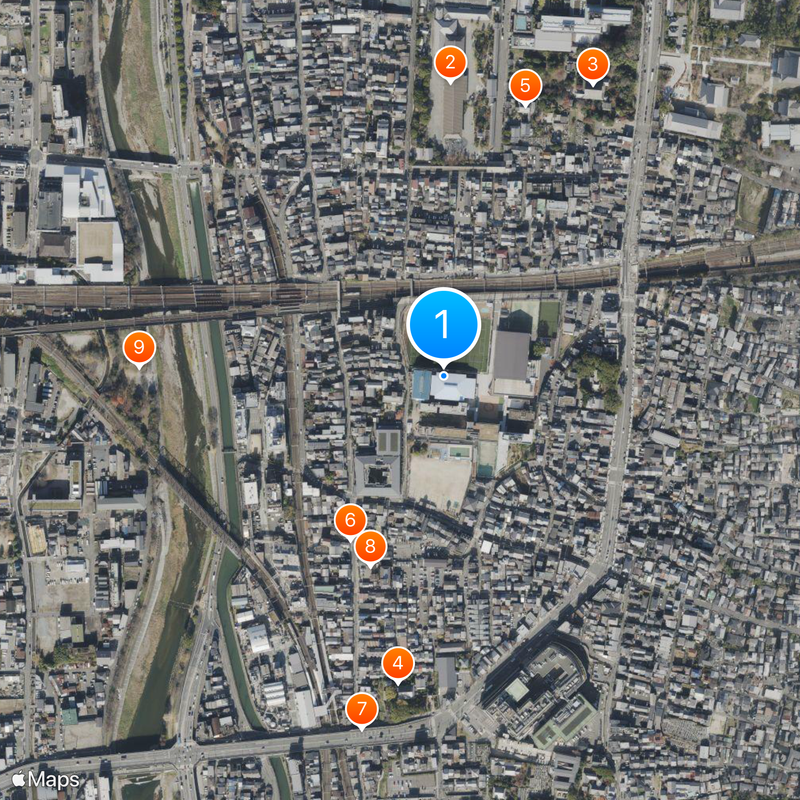 大谷中學校・高等學校 Map