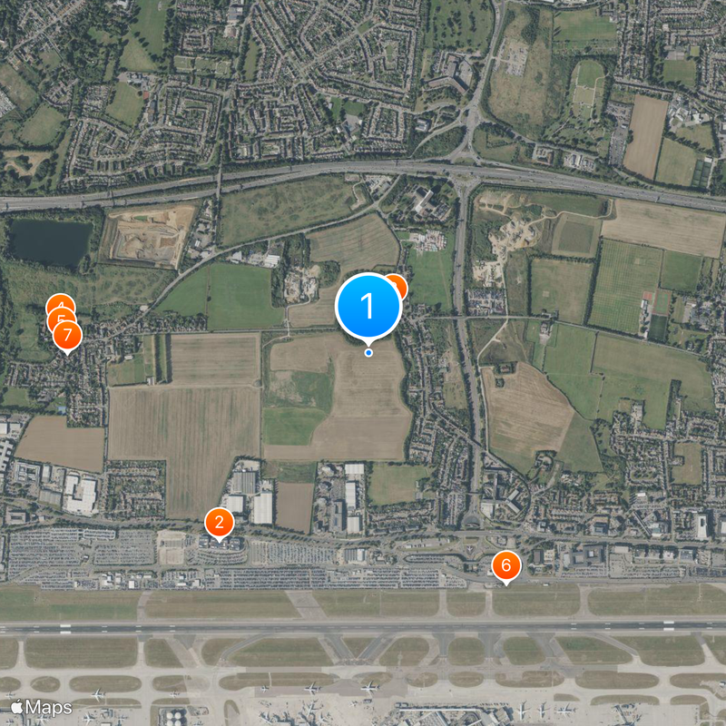 Expansion of Heathrow Airport Map