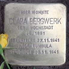 Stolperstein en memoria de Clara Bergwerk