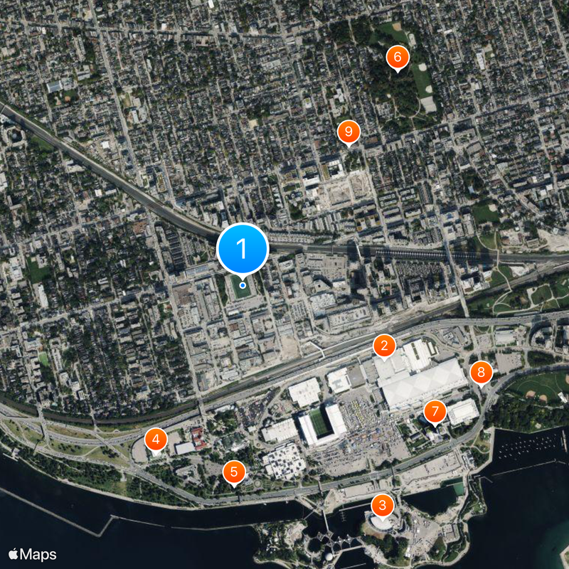 Lamport Stadium Map