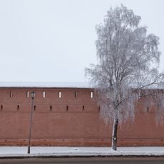 Прясло восточной стены между Северной башней и Южной башней (Суздаль)