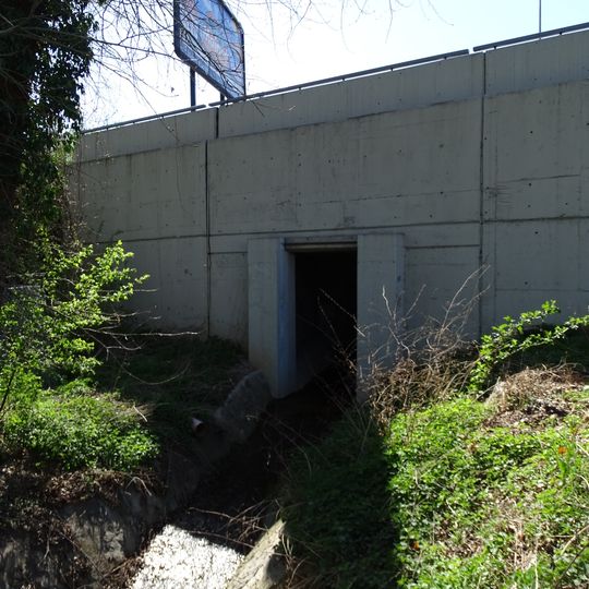 Bridge of Strakonická street over the Mariánsko-Lázeňský potok