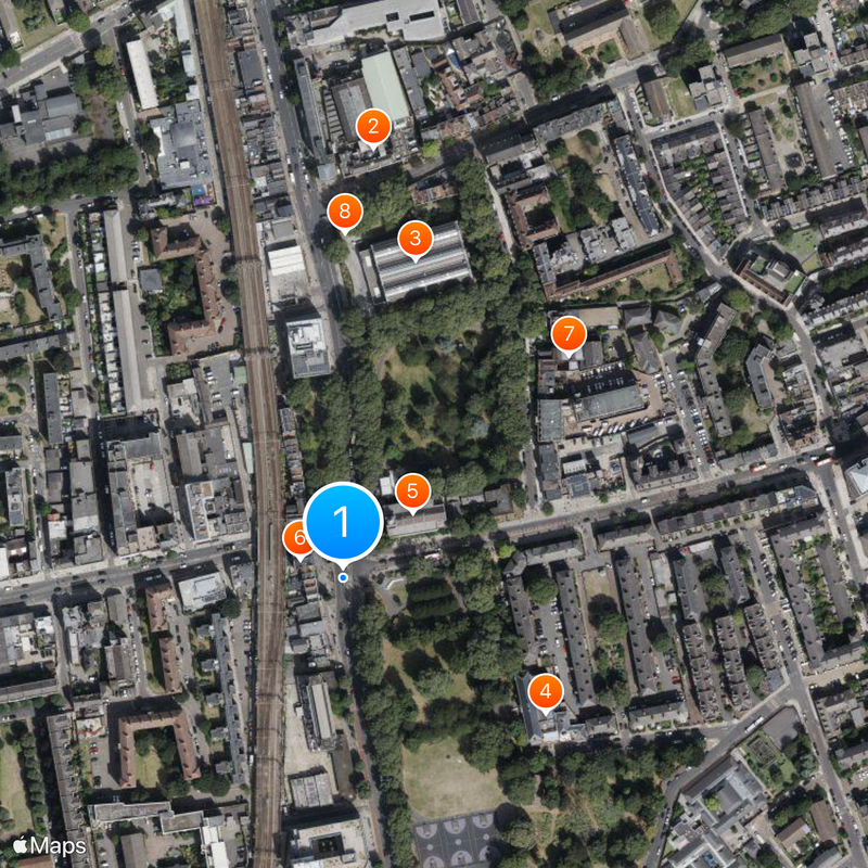 Bethnal Green tube station Map