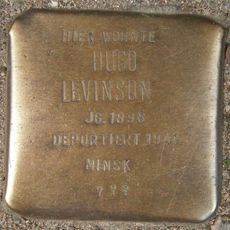 Stolperstein dedicated to Hugo Levinson