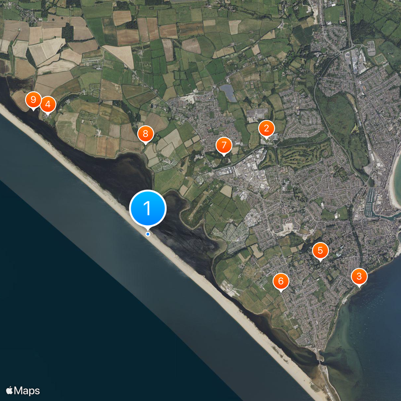 Chesil Beach Mapa