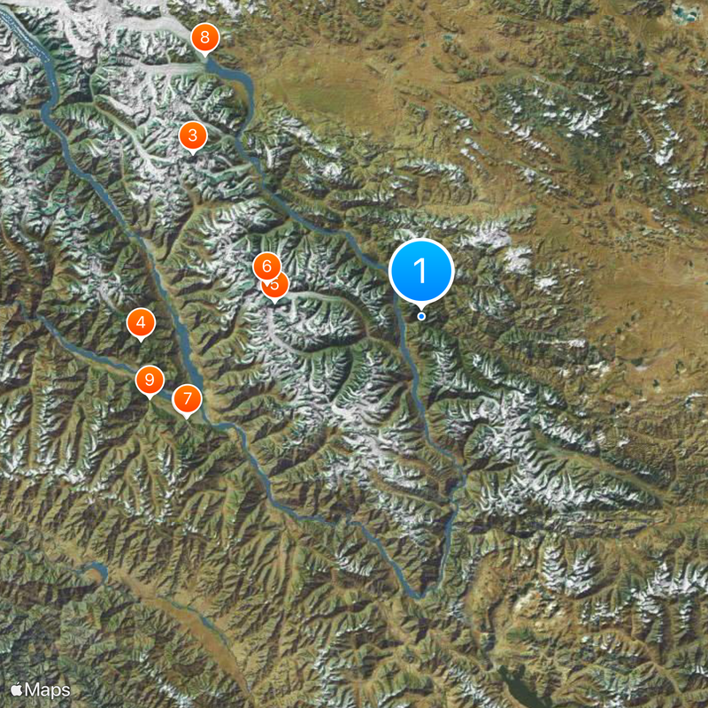 Galwan River Map