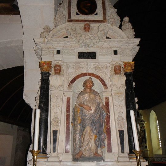 Retable de Sainte-Barbe de l'église de Saint-Martin-de-Connée