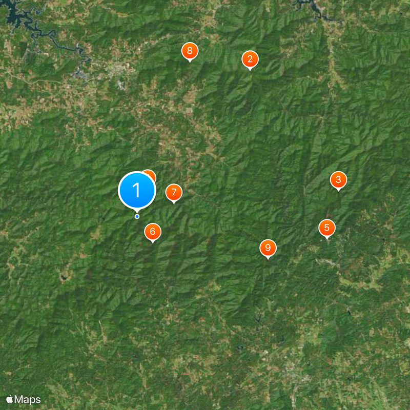 Blood Mountain Mappa