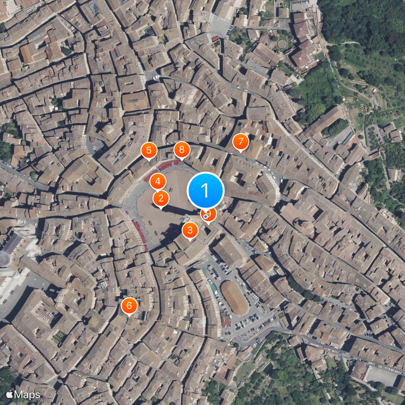 Torre del Mangia Mappa