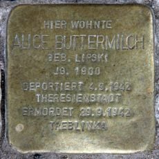 Stolperstein em memória de Alice Buttermilch